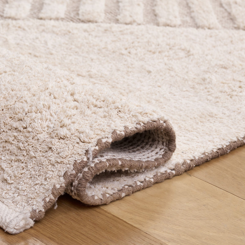 Vermont Hand Loomed Cotton Geometric Indoor Rug, Runner 2'3" x 8'