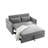 Indoor Contemporary Sofa Sleeper Sofa Bed With 2 Lumbar Pillows And Side Pocket For Home-382267277