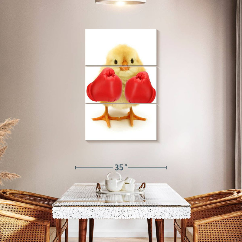 Ketti Funny Boxer Chick, 23" H x 14" W