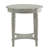 Avarey Traditional 24"Dia Round 1-Shelf End Table with Scalloped Top-490864157