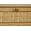 Table d'appoint transitionnelle à 2 niveaux avec détails en rotin naturel