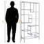Étagère Rona avec 9 tablettes en verre au fini argenté, H 71,76 po x l 31,76 po x P 11,86 po Rona