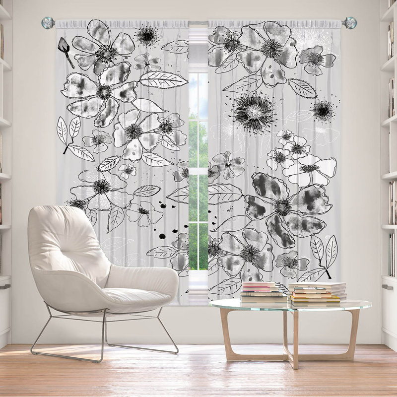 Rideau en polyester williamstad, L 40 po x L 82 po