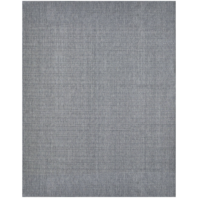  Tulum 9' x 12' Denim Outdoor Rug, Rectangle 9' x 12', Denim