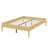 Modern Minimalist Platform Bed Featuring Wood Slat-378858096