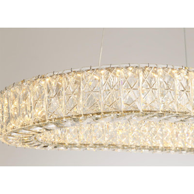 Glam Modern Dimmable Crystal Chandelier
