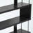 Bahtie Geometric Bookcase with 3 Tier Shelves in Dark Brown Finish, 37.90'' H X 42.85'' W X 11.20''D-110477587