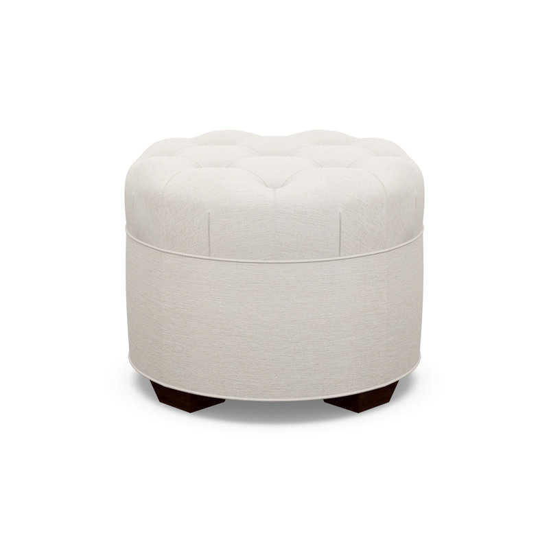Round Ottoman, 9907-99, Walnut