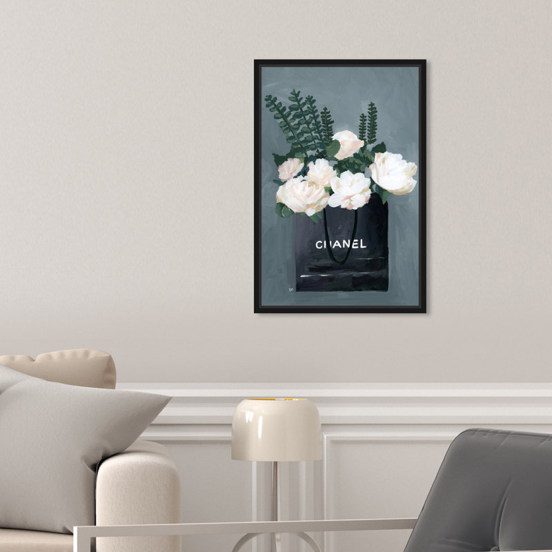" Floral And Botanical Precious Finds Florals " Painting Print, Black Framed, 15" H x 10" W