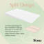 Surmatelas Gerken, sous le lit, support incliné en mousse de 7 pouces-1982074989