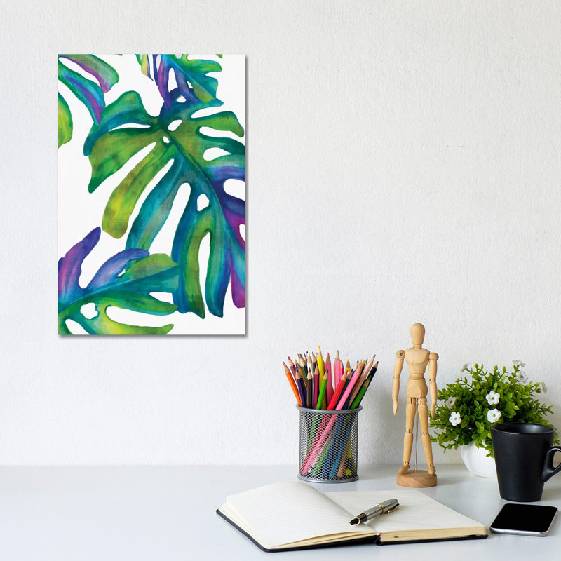 Colorful Leaves IV by Eva Watts - Wrapped Canvas Gallery-Wrapped Canvas Giclée, 20.32 cm H x 30.48 cm W