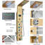 Gold LED Shower Panel Column Tower Stainless Steel Body Jet Shower Mixer System