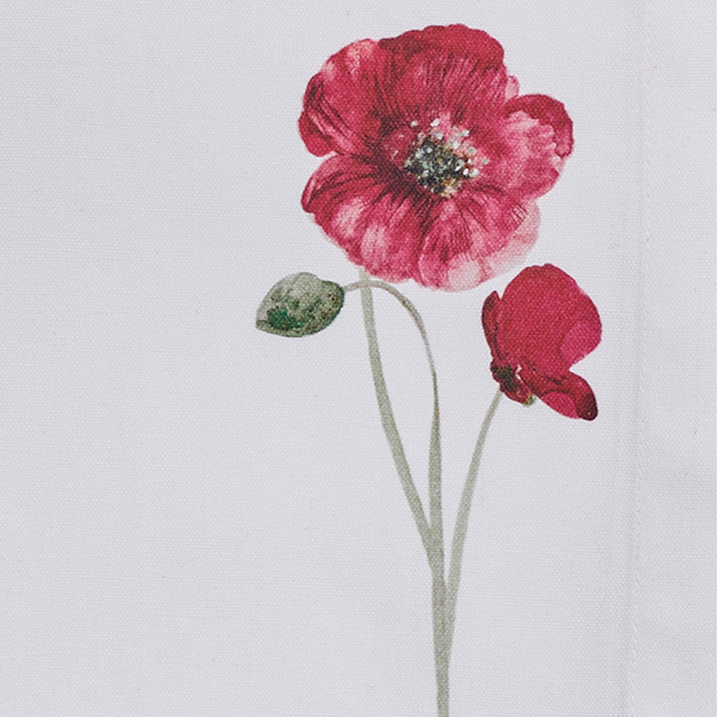  Poppy Red Flower Napkin Set of 4