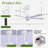 52" 5 - Blade Modern Ceiling Fan With Led Lights Remote App And Voice Control-1755472642-1755626930