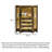 Painted Classical Corner Accent Chests