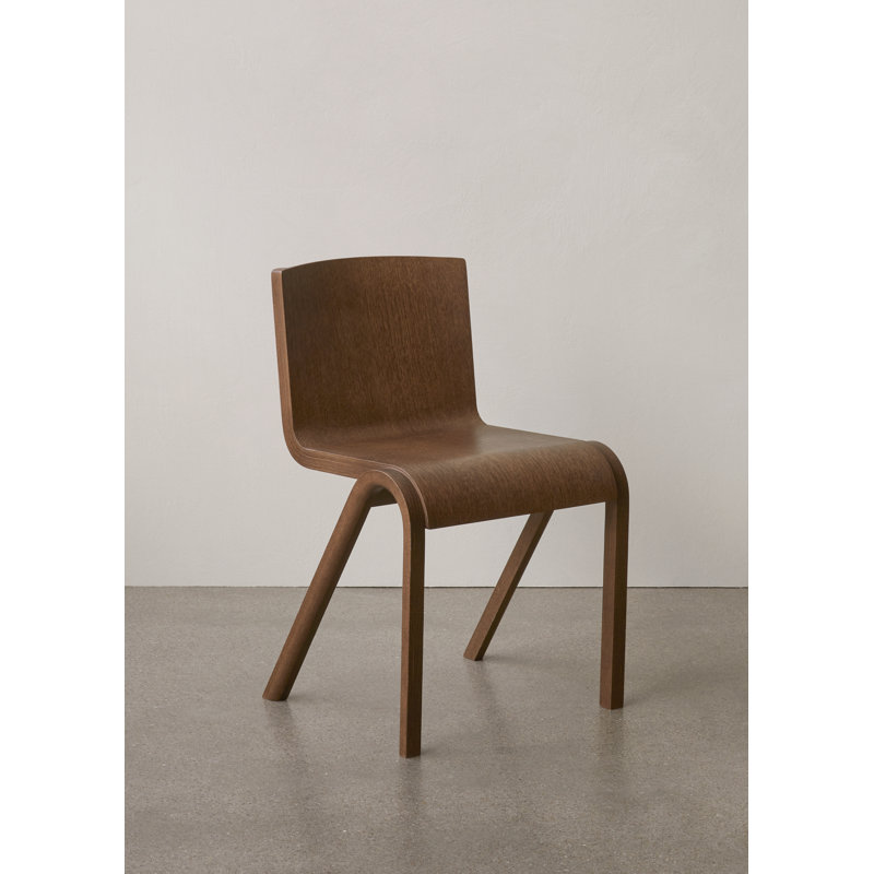 Ready Upholstered Dining Chair, Red Stained Oak, Bouclé 02 Acrylic
