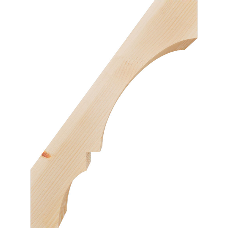 Attelle de genou lisse Balboa, l 5 5 po x P 22 po x H 30 po, Sapin de Douglas, Lisse, H 30 po x l 5,5 po x P 22 po