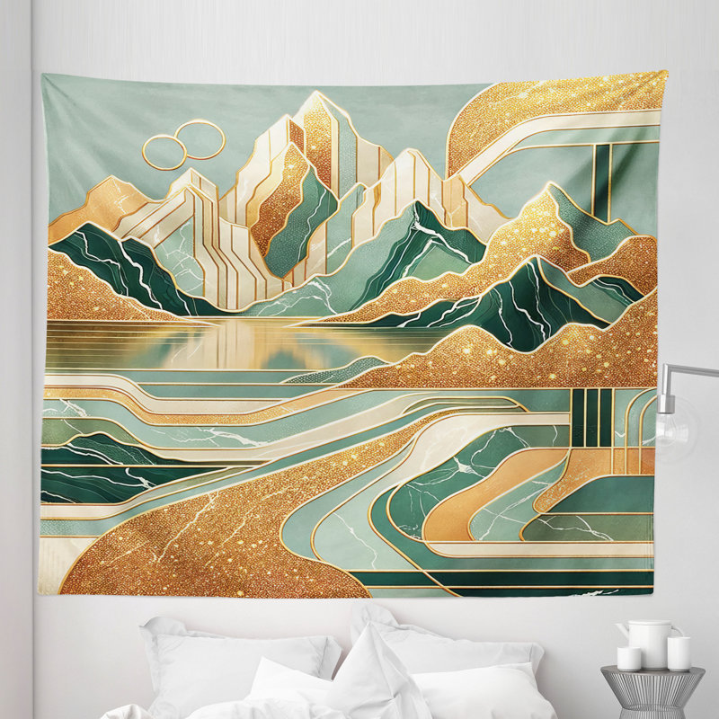 Tapisserie en microfibre, H 104 po x l 88 po
