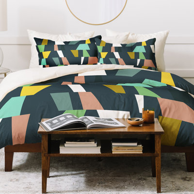 Modern & Contemporary Polyester Geometric Shapes Duvet Cover