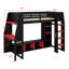 Lit mezzanine avec bureau Gaming