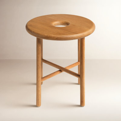Bogey Solid Wood Accent Stool