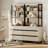 Aadam  Modern 72" Tall Bookcase With 3 Drawers And Open Book Shelfs, Library Book Shelf With Storage Cabinet, Wood Freestanding Bookshelf For Home Office, Living Room, -2041288526-2021504129
