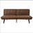 Convertible Futon Sofa Bed, 63" Sleeper Couch with 5-Position Adjustable Backrest, Modern Loveseat for Small Spaces, Guest Bed & Living Room-1049550072