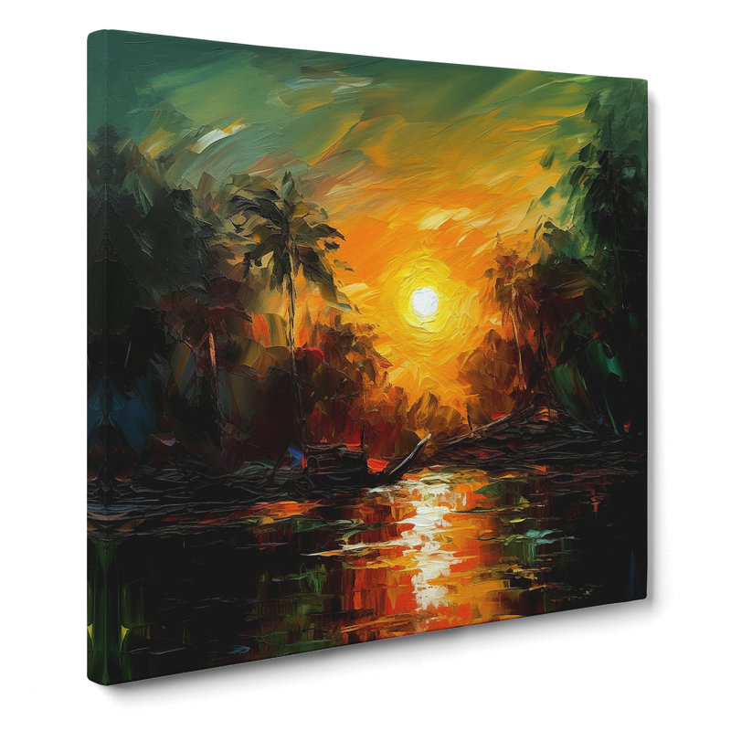 Apocalypse Now Palette Knife Painting No.1 - Wrapped Canvas, 50cm H x 50cm W x 3cm D