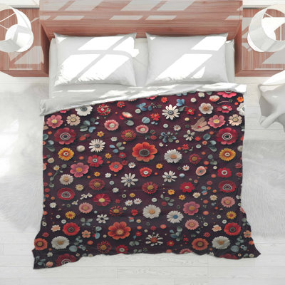 Floral Bedding Nature Comforter Bohemian