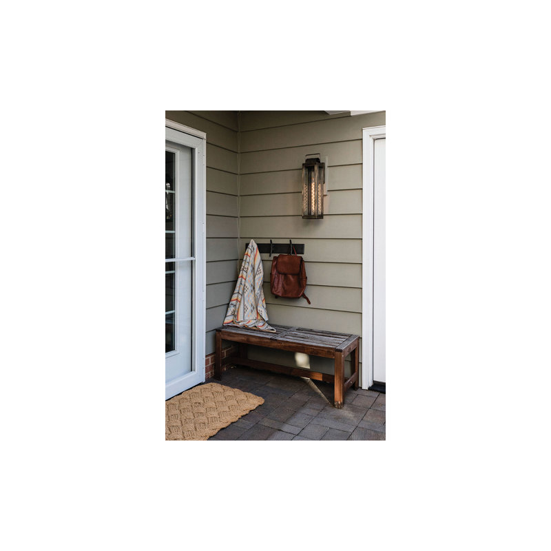 Harbor Outdoor Wall Lantern, Burnished Bronze, 21.25" H x 5.5" W x 7.5" D
