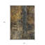 Tapis intérieur lavable abstrait 10 pi x 14 pi gris et brun