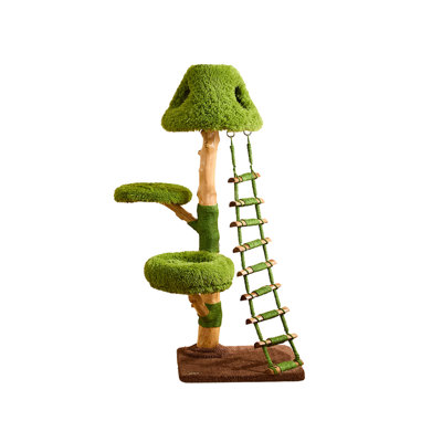 3 Tiers Cat Tree with Condons,Perch,Scratching Posts