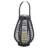 Warm White LED Solar Lantern Hanging Round/Cylindrical with Handle Garden Decor
