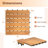 12.5'' L x 12.5'' W Solid Wood Interlocking Deck Tile in Natural