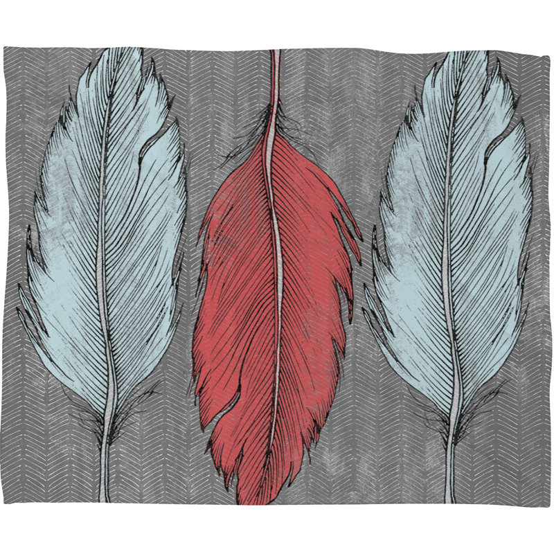 Wesley Bird Throw Blanket, Large