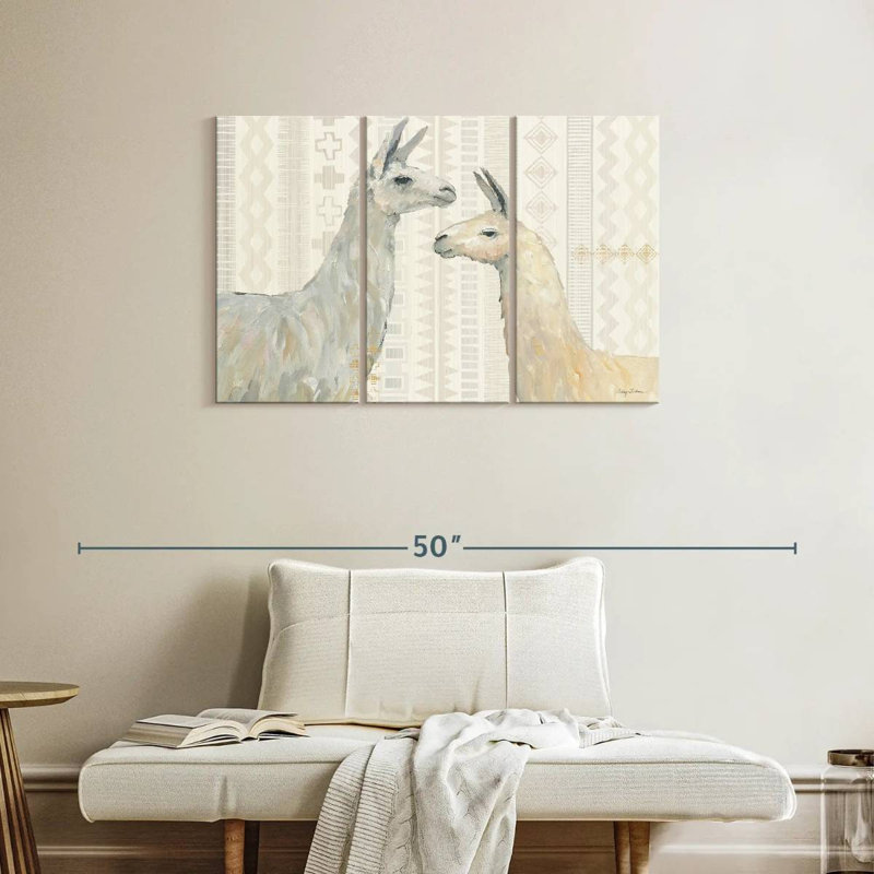 Brampt Llama Land I, 24" H x 38" W