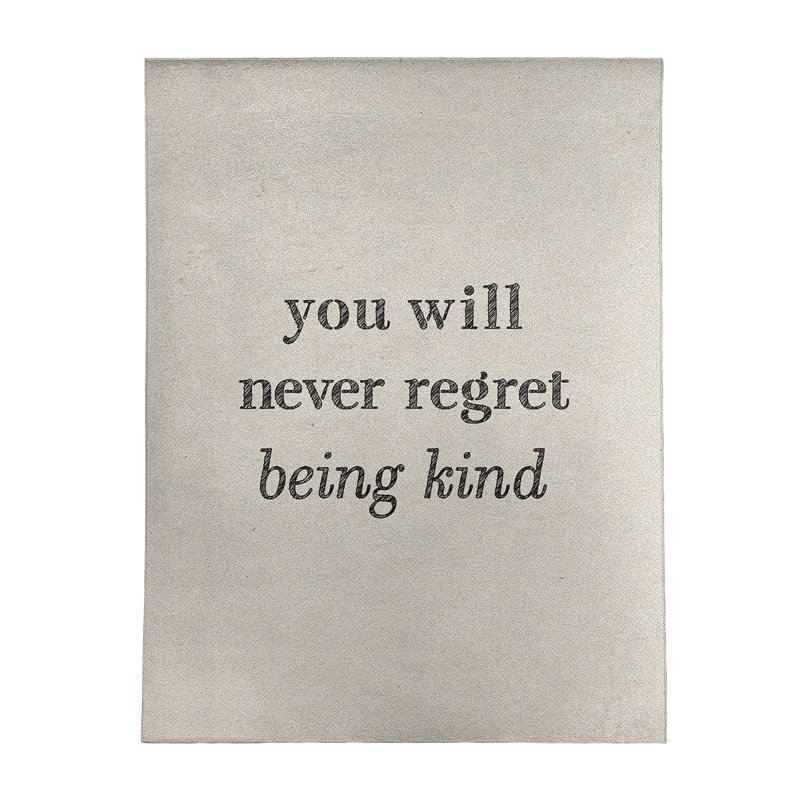 Tapis en chenille de polyester Quotes, Rectangle 5 pi x 7 pi