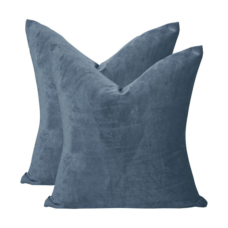 Matte Velvet Cushion Cover - 1 Pc, 61cm x 61cm, Aegean