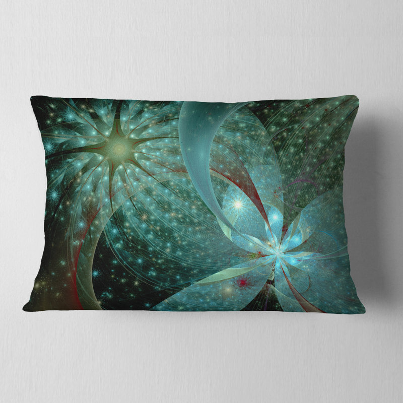 Coussin lombaire en fleur symétrique floral