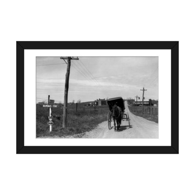 Reproduction de photo sur toile tendue, "des années 1920-pendant années 1930 amishy training unbugged rural