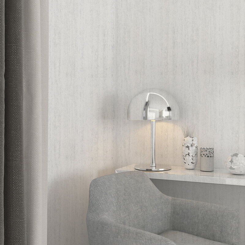 Ninti Industrial Effects Glitter Rough Texture Wallpaper Roll 10.05cm X 53cm, White