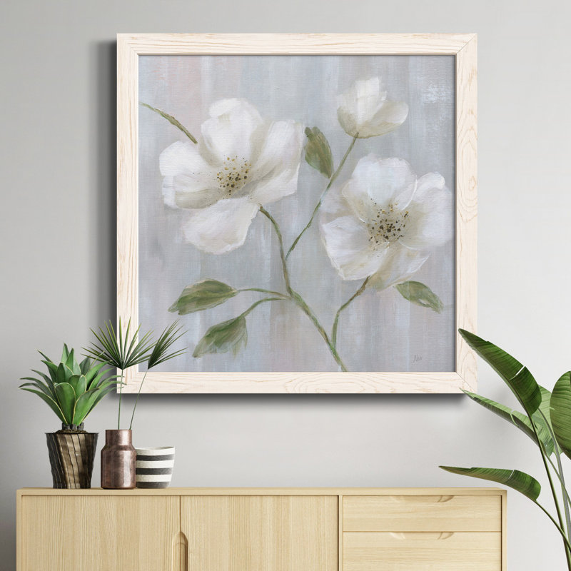 Grès II - peinture sur toile encadrée, Cadre blanc, H 31,5 po x l 31,5 po x P 1,5 po