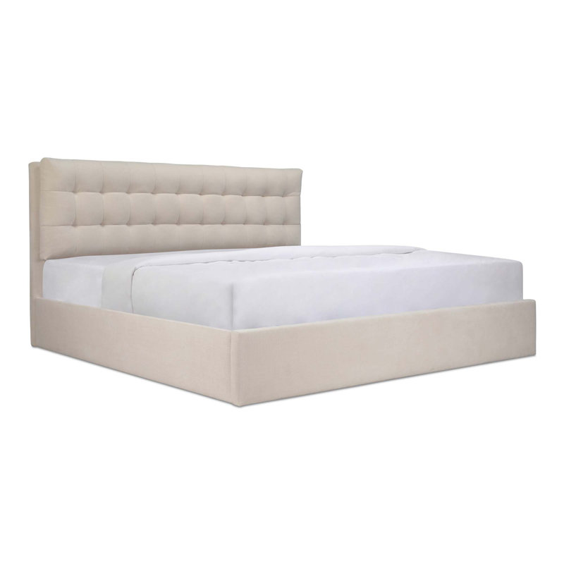 Sebastion Storage Bed, King, Cream