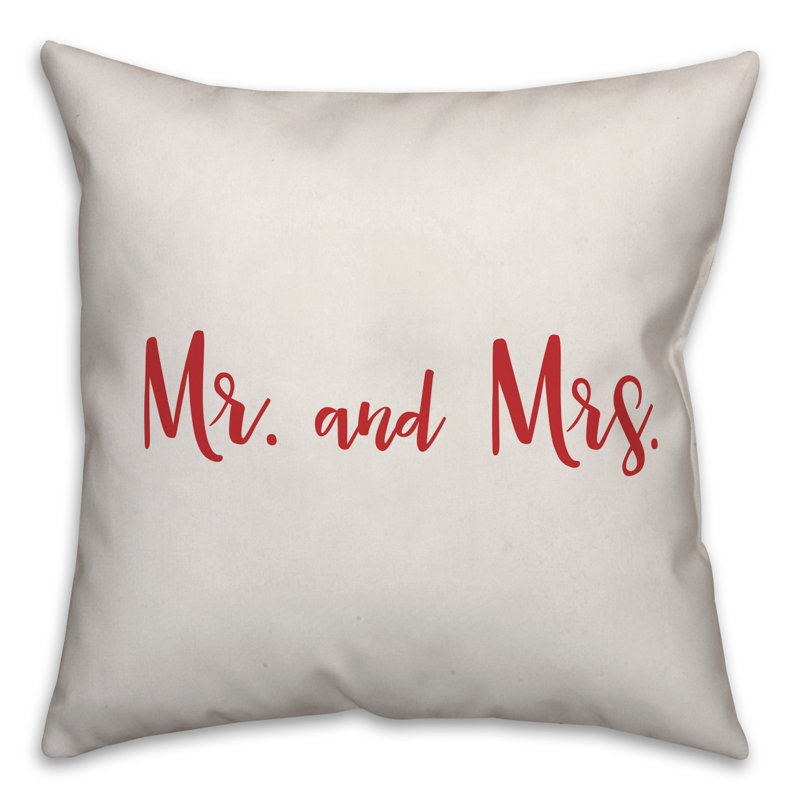 Throw Pillow, Throw Pillow, White/Red