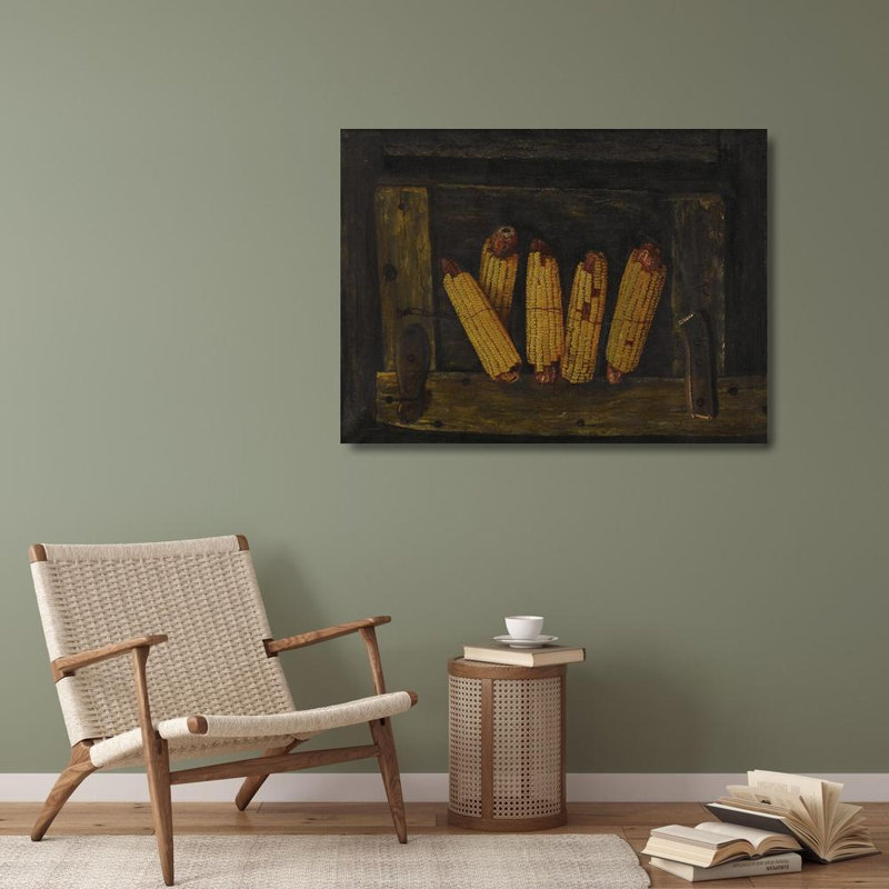 «Hanging Ears of Corn» par Alfred Montgomery - Art mural sur toile tendue avec châssis, H 40 po x l 28 po
