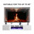 80" Floating Fireplace TV Stand For Tvs Up To 90", Wall Mounted Media Console With LED Lights-797972113-780477595