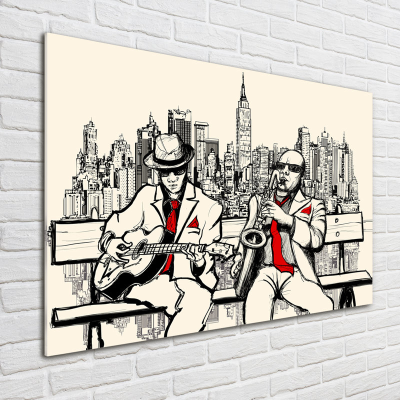 New York Jazz - No Frame Print on Glass