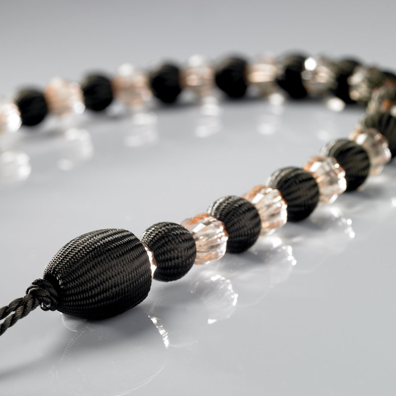 Canaan Earl Beaded Curtain Tieback, Chocolate