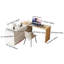 Large Capacity Adjustable Desk 160-250cm | 6-Drawer Storage Unit & Swivel Base | Versatile Straight/L-Shape Design for Living Room & Office