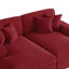 Oversized Upholstered Corduroy Sleeper Sofa Bed Lounge Sofa With Armrests & Throw Pillows-359410233